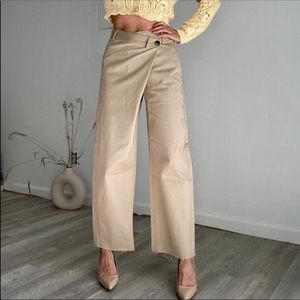 Zara Asymmetric Waist Pants Trousers